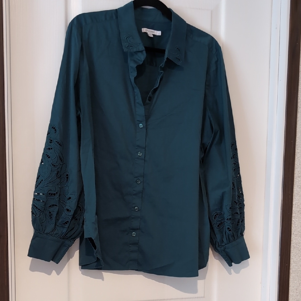 Chico's Button Down Shirt, XL